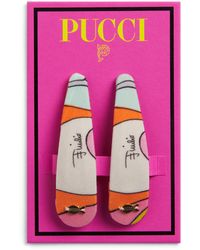 PUCCI - Printed Hair Clips - Lyst