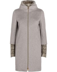 Herno - 2-in-1 Wool Puffer Coat - Lyst