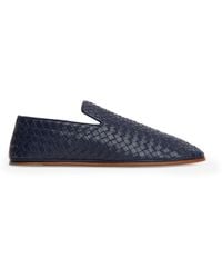 Bottega Veneta - Leather Intrecciato Sunday Slippers - Lyst