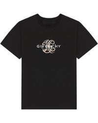 Givenchy - Cotton Reverse Logo Print T-Shirt - Lyst