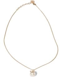 Miu Miu - Pearlised Bunny Pendant Necklace - Lyst