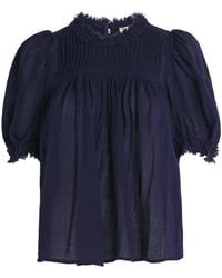 Ulla Johnson - Wool Puff-Sleeve Karlyn Blouse - Lyst