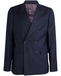Paul Smith - Wool Double-breasted Pinstripe Jacket - Lyst