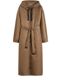 Max Mara - Long Water-Repellent Canvas Padded Parka - Lyst