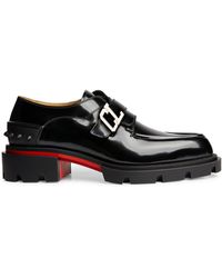 Christian Louboutin Our Georges Leather Brogues - Red