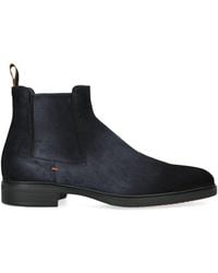 Santoni - Suede Chelsea Boots - Lyst