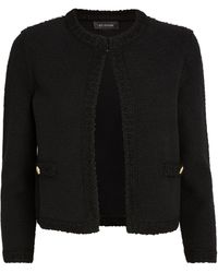 St. John - Gold-button Cropped Jacket - Lyst