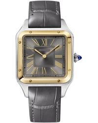 Cartier - Large Stainless Steel And Santos-Dumont Watch - Lyst