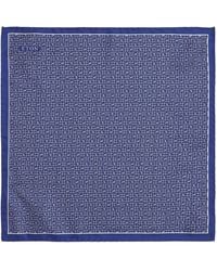 Eton - Silk Interlocking Print Pocket Square - Lyst