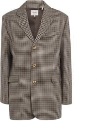 FRAME - The Houndstooth Blazer - Lyst
