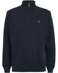 Polo Ralph Lauren - Cotton-Blend Quarter-Zip Sweater - Lyst