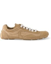 Prada - Re-Nylon And Suede Montecarlo Re-Edition 2005 Sneakers - Lyst