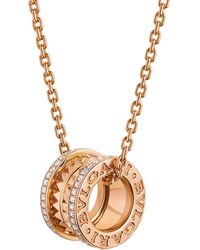 BVLGARI - And Diamond B.Zero1 Rock Pendant Necklace - Lyst