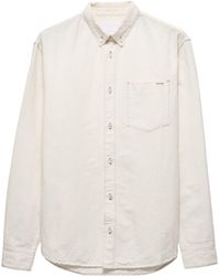 Prada - Chambray Button-Down Shirt - Lyst