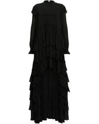 AllSaints - Cavarly High-Low Maxi Dress - Lyst