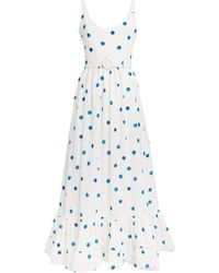 Edeline Lee - Georgette Olivier Midi Dress - Lyst