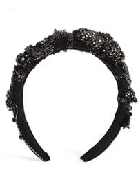 Jennifer Behr - Beaded Scarlette Headband - Lyst