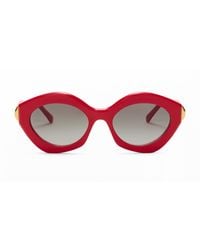 Loewe - Acetate Coil Cat Eye Sunglasses - Lyst