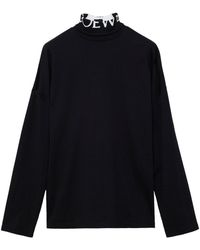 Loewe - Rollneck Logo Sweater - Lyst