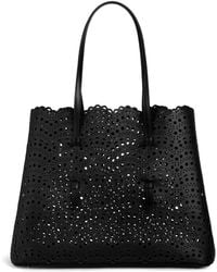 Alaïa - Leather Mina Vienne Top Handle Bag - Lyst