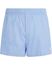 Ami Paris - Cotton Stripe Shorts - Lyst