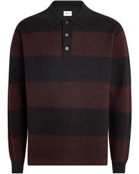NN07 - Wool Stripe Rugby Polo Sweater - Lyst