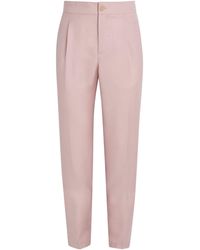 Isaia - Wool-Mohair-Silk Comfort Trousers - Lyst