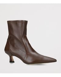 Stuart Weitzman - Leather Vinnie Ankle Boots 50 - Lyst
