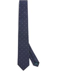Paul Smith - Linen-Silk Polka Dot-Embroidered Tie - Lyst