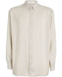 The Row - Silk Striped Albie Shirt - Lyst