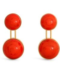Alaïa - Small Sphere Pendant Drop Earrings - Lyst