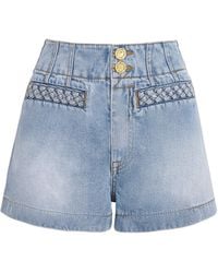 Zimmermann - Indra Denim Shorts - Lyst