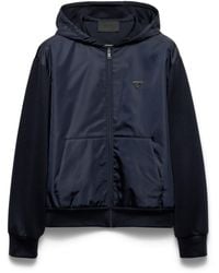 Prada - Zip-Up Hooded Jacket - Lyst
