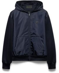Prada - Zip-Up Hooded Jacket - Lyst