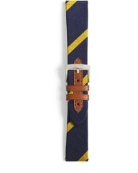 Polo Ralph Lauren - Silk Stripe Watch Strap - Lyst