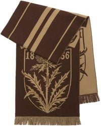Burberry - Wool Thistle Shield Scarf - Lyst