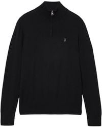 AllSaints - Kilburn Quarter-Zip Sweater - Lyst