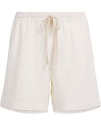 Commas - Linen Drawstring Shorts - Lyst