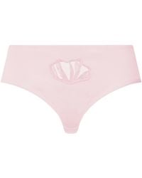 Hanro - Cotton Lace-Detail Rosaria Briefs - Lyst