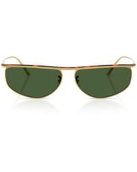 Oliver Peoples - Steel 1986C Irregular Oval Sunglasses - Lyst