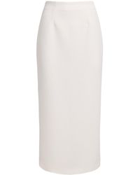 Roland Mouret - Crepe Midi Pencil Skirt - Lyst