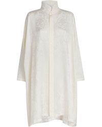 Eskandar - Silk Double-Stand Collar Shirt - Lyst