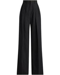 Ralph Lauren - Cotton-Linen-Wool Stripe Jody Trousers - Lyst