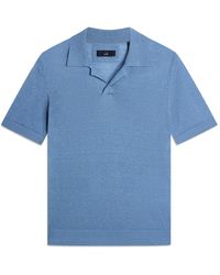 dunhill - Linen-Cashmere Polo Shirt - Lyst