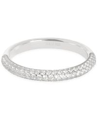 Astrid & Miyu - Rhodium-Plated Pavé Essential Ring - Lyst