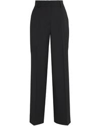 Weekend by Maxmara - Virgin Wool Wide-Leg Trousers - Lyst