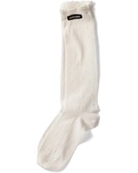 Miu Miu - Cotton-Blend Pointelle-Knit Socks - Lyst