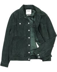 Valstar - Suede Roundy Padded Trucker Jacket - Lyst