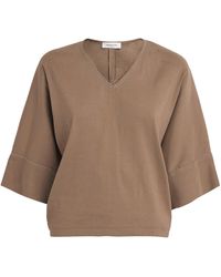 Fabiana Filippi - Linen-Blend Embellished Blouse - Lyst