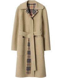 Burberry - Reversible Wool Wrap Coat - Lyst